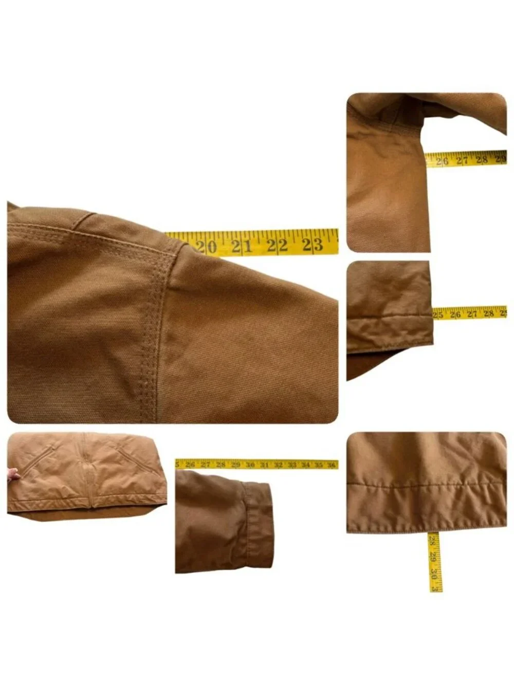 Carhartt Mens Large Iconic J01 Duck Detroit Jacket Blanket Lined Brown - Picture 13 of 13